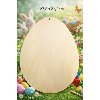 Jajko 2 27,5cm z otworem, jajko 27,5cm z otworem, sklejka 3mm